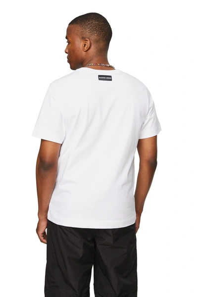 Shop Marine Serre Organic Cotton Regular T-shirt In White