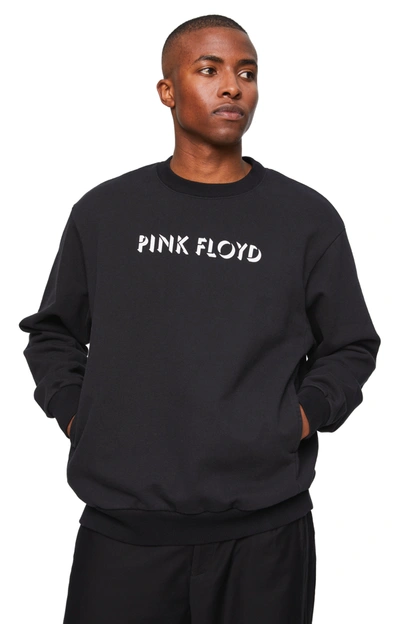 Shop Undercover Pink Floyd Logo Sweatshirt In Black