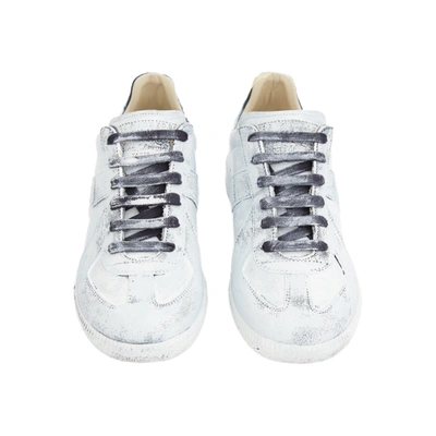 Maison Margiela Paint Effect Replica Sneakers In White