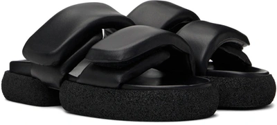 Shop Dries Van Noten Slip On Sandals W/ Platform In Black