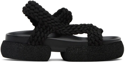 Shop Dries Van Noten Braided Sandal In Black