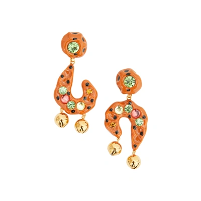 Shop Marni Earrings In Orange
