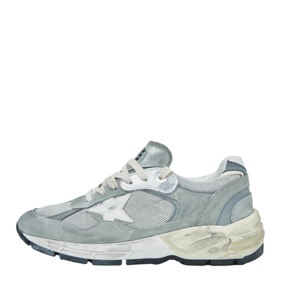 Shop Golden Goose Running Dad Sneakers In Grey/silver/white
