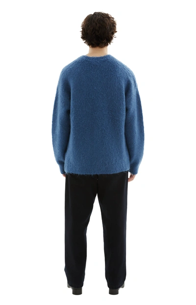 Shop Acne Studios Wool Mohair Cardigan In Blue