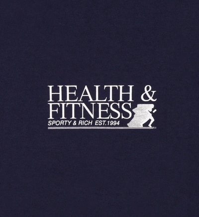 Shop Sporty And Rich Health & Fitness Quarter Zip In Navy/white