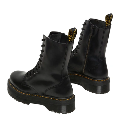 Dr. Martens Jadon Smooth Leather Boots In Black