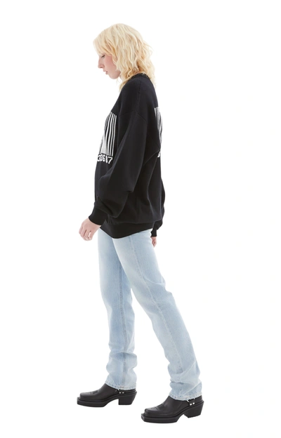 Vtmnts Big Barcode Hoodie In Black
