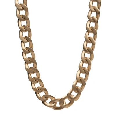 Shop Maison Margiela Chunky Chain Necklace In Yellow Gold