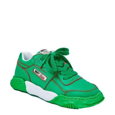 Shop Miharayasuhiro Parker Low Top Sneakers In Green