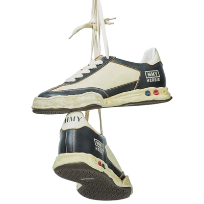 Miharayasuhiro Harbie Low Top Sneakers In Black/white