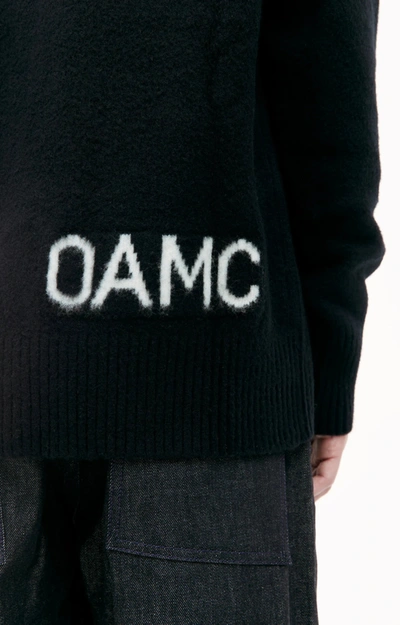 Shop Oamc Whistler Wool Crewneck Sweater In Black