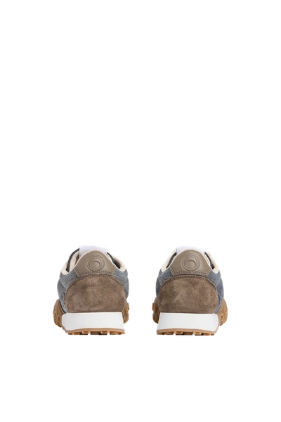 Marine Serre Regenerated Denim Low-top Sneakers In Grey