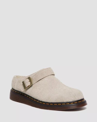Shop Dr. Martens' Isham Suede Slingback Mules In Taupe