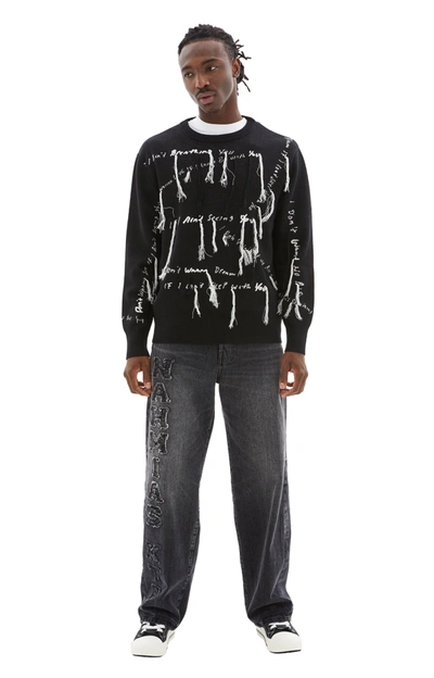Nahmias X Kodak Black Wool Crew-neck Sweater In Black