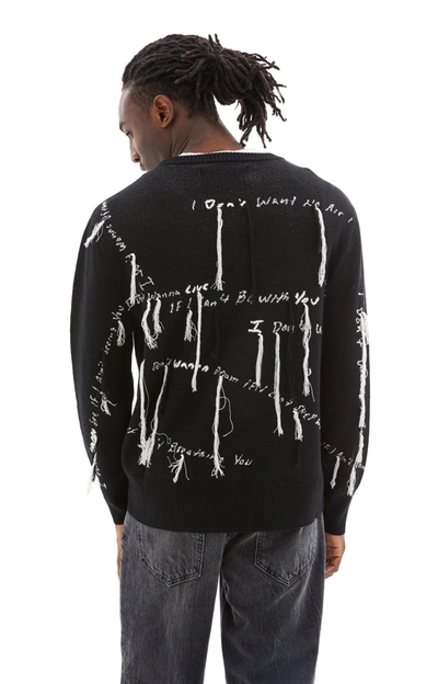 Nahmias X Kodak Black Wool Crew-neck Sweater In Black