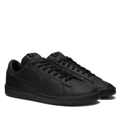 Shop Comme Des Garcons Black Cdg X Nike Tennis Mens Sneakers In Black
