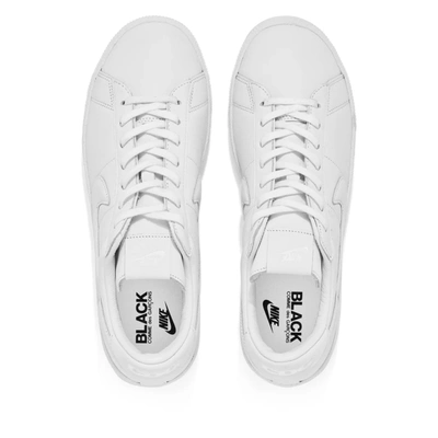 Shop Comme Des Garcons Black Cdg X Nike Tennis Mens Sneakers In White