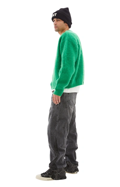 Saint Michael Sm Mohair Cardigan In Green