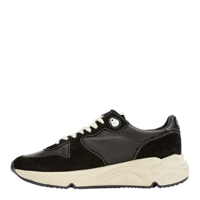 Shop Golden Goose Running Nappa Leather Sneakers In Black