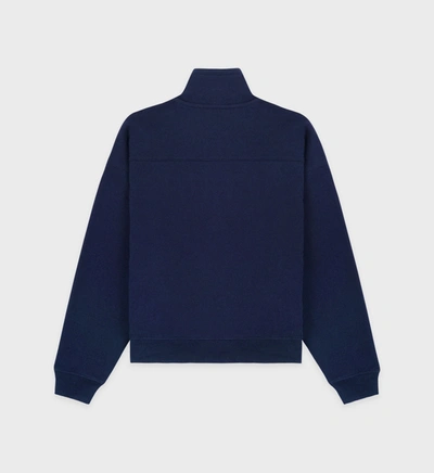 Shop Sporty And Rich Sports Quarter Zip In Navy