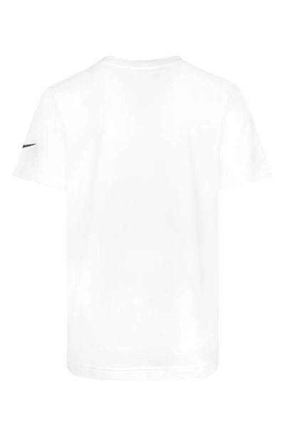 Shop 3 Brand Kids' Rwb Gradient Box Logo Graphic T-shirt In White