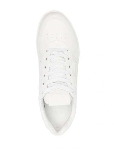 Shop Givenchy G4 Leather Low-top Sneakers In White