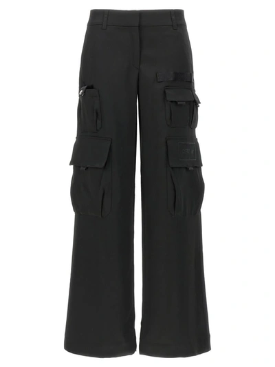 Shop Off-white 'satin Toybox Cargo' Pants In Black