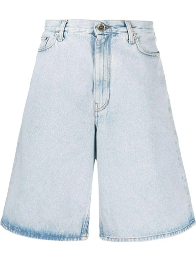Shop Off-white Pants In Bleach Blu