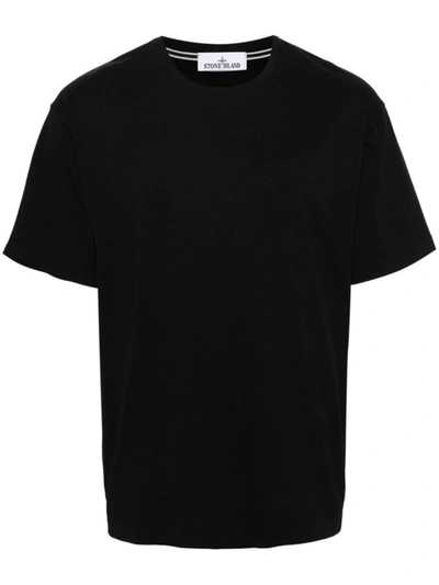 Shop Stone Island T-shirts And Polos In Black