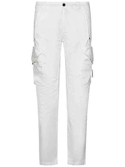 Shop C.p. Company Trousers In Bianco