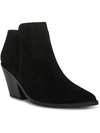 Shop Blondo Noel Womens Leather Ankle Zipper Ankle Boots In Black