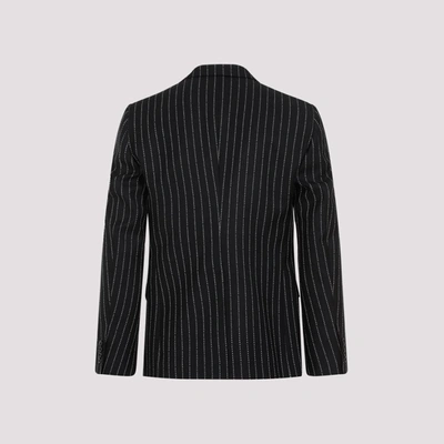 Shop Alexander Mcqueen Jacket Pinstripe In Black