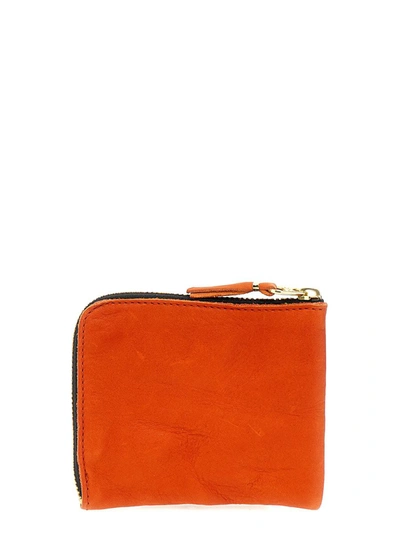Shop Comme Des Garçons 'washed' Wallet In Orange