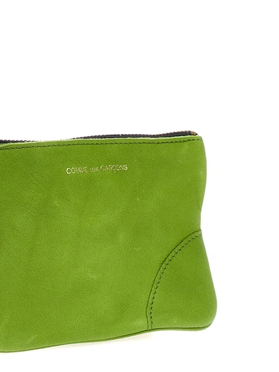 Shop Comme Des Garçons 'washed' Wallet In Green