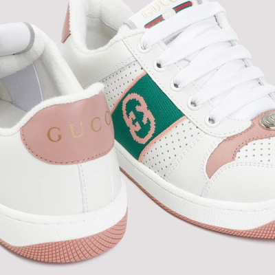 Shop Gucci Screener Sneakers Shoes In White