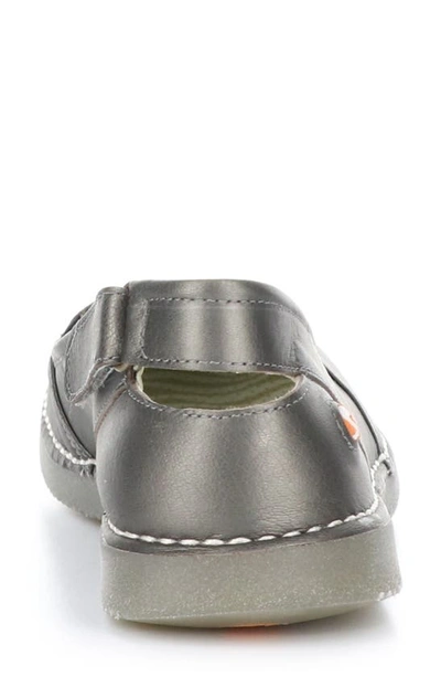 Shop Softinos By Fly London Tosh Back Strap Flat In Pewter Idra