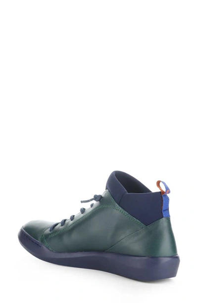 Shop Softinos By Fly London Biel Sneaker In Forest Green/ Navy / Neoprene