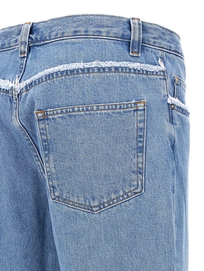 Shop Apc A.p.c. 'relaxed Raw Edge' Jeans In Blue