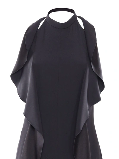 Shop Alberta Ferretti Midi Dress In Black