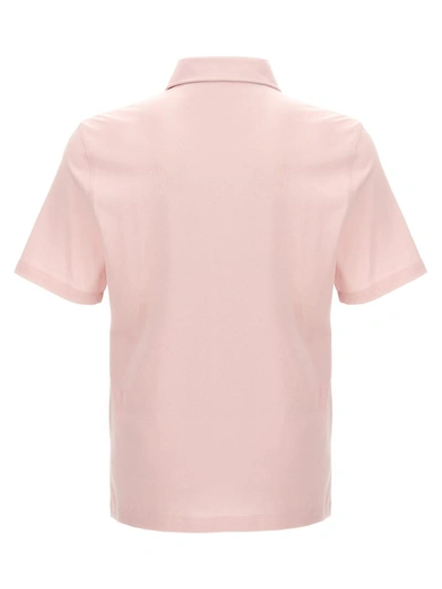 Shop Brunello Cucinelli Piqué Cotton Polo Shirt In Pink