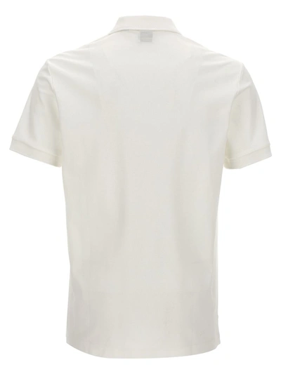 Shop Burberry 'eddie' Polo Shirt In White