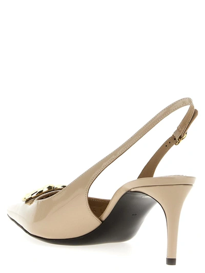 Shop Dolce & Gabbana 'lollo' Slingbacks In Beige