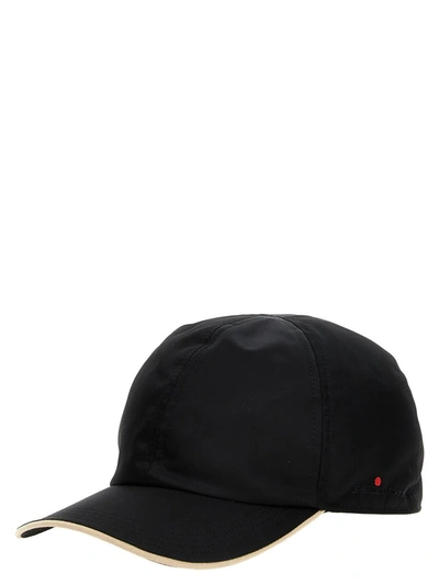 Shop Kiton Logo Embroidery Cap In Black