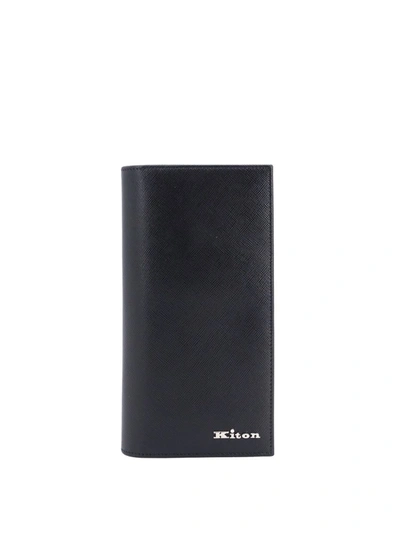 Shop Kiton Wallet In Black