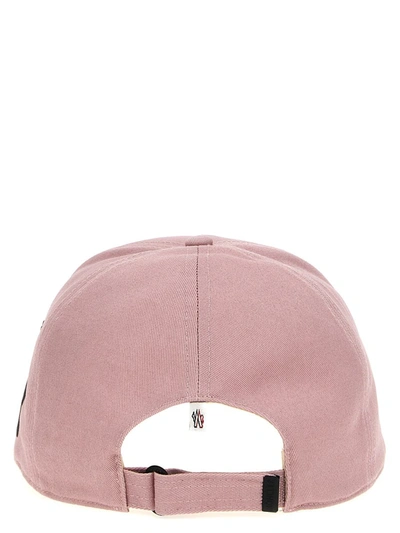 Shop Moncler Grenoble Logo Printed Cap In Pink