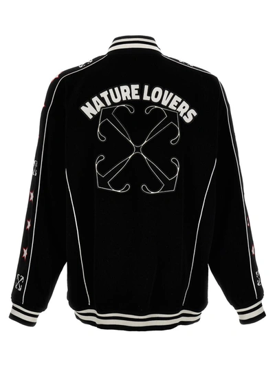 Shop Off-white 'nature Lover' Jacket In White/black