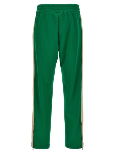 Shop Palm Angels 'classic Logo Track' Joggers In Green
