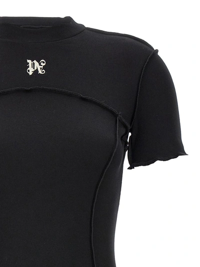 Shop Palm Angels 'monogram' Dress In Black