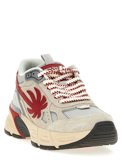 Shop Palm Angels 'the Palm Runner' Sneakers In Red