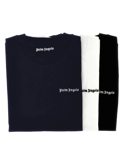 Shop Palm Angels 3-pack 'classic Logo' T-shirt In Multicolor